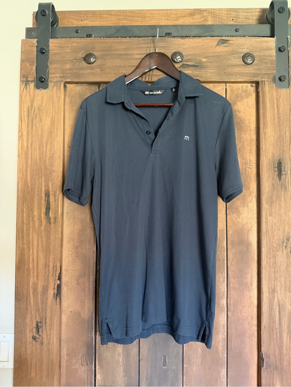 Travis Mathew Navy Blue Short-Sleeve Polo